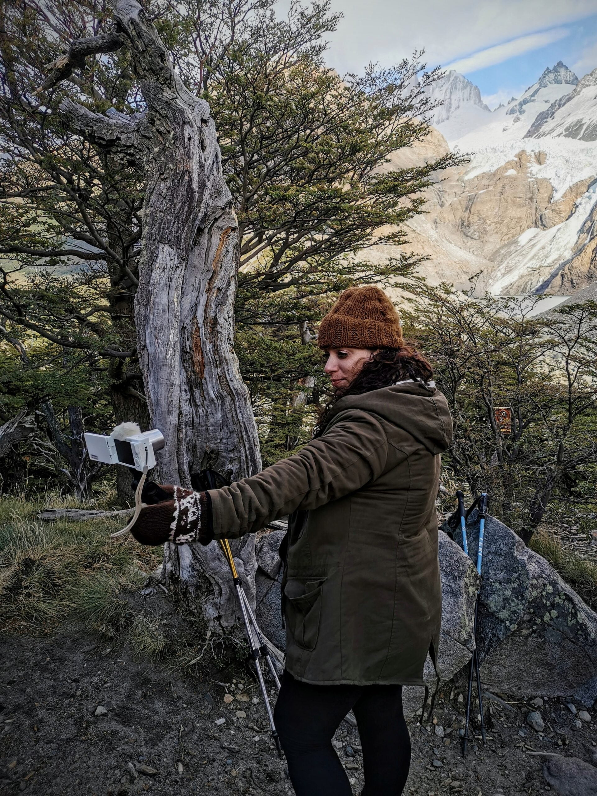 vlogueando en mi viaje por El Calafate y El Chaltén